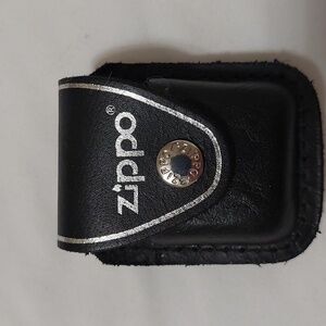 Zippo Black Leather Pouch